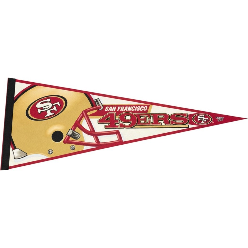 San‎ Francisco 49ers WinCraft NFL Football Felt Pennant Banner Made in USA 12x30